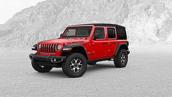 Jeep, Jeep Wrangler, Jeep Wrangler Rubicon, Red Car, HD wallpaper