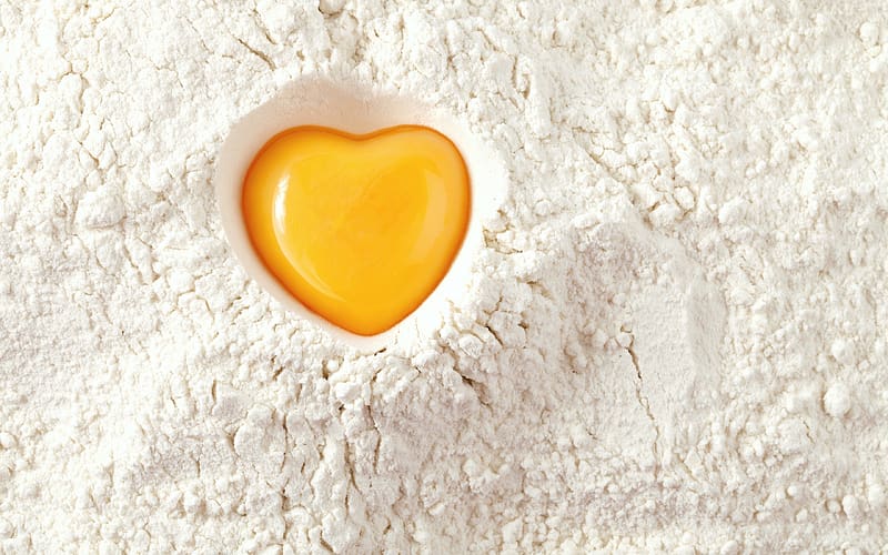 :), ou, egg, yolk, flour, white, yellow, galbenus, faina, HD wallpaper