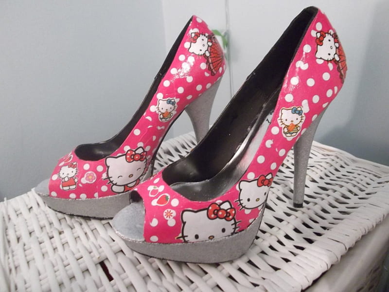 Hello Kitty Shoes, Hello Kitty, Pink, Shoes, High Heels, HD wallpaper |  Peakpx