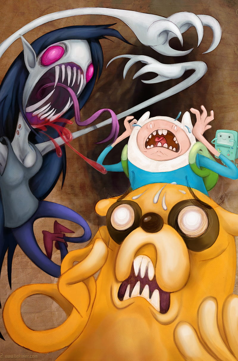 Adventure Time, adventure, finn, jake, marceline, time, HD phone wallpaper