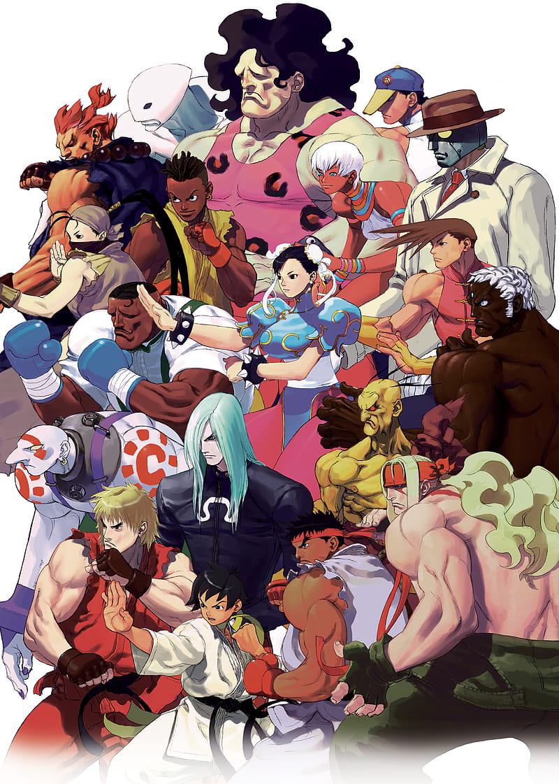 Street Fighter III, 3rd strike, ryu, ken, urien, hugo, akuma, chun-li, dudley, alex, sean, HD phone wallpaper