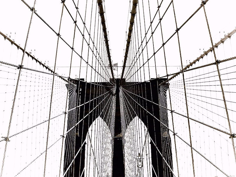 Brooklyn-Bridge, nyc, brooklyn, bridge, landmarks, HD wallpaper