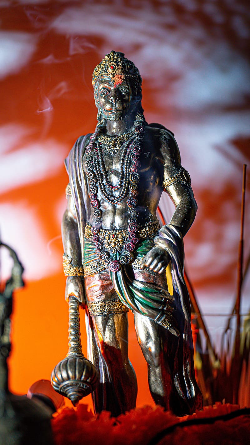 Hanuman Ji 3d, Idol, maruti, hindu, lord, devotional, hanuman idol, HD phone wallpaper