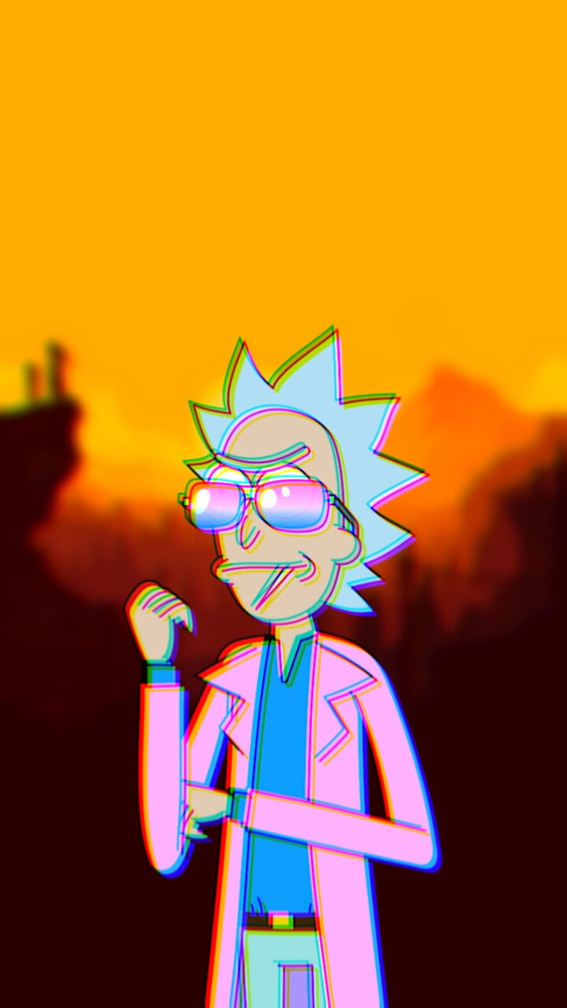 Rick Sanchez Glitch from Rick y Morty Wallpaper 4k HD ID:6581