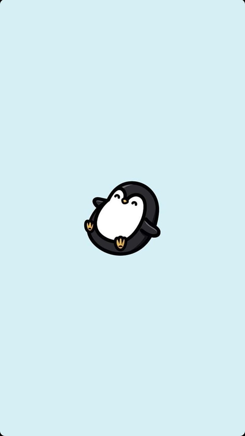 Fondo de pinguino, black, caricatura, HD phone wallpaper | Peakpx