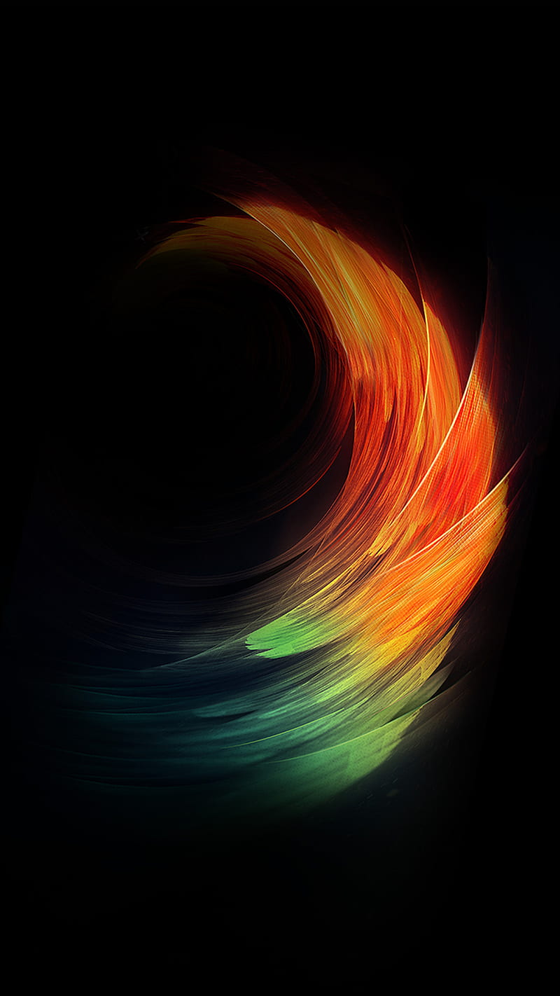 Abstract, colorful, neon, orange, stoche, zte blade v7 max, HD phone wallpaper