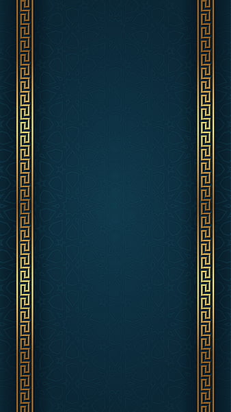 Islamic luxury, blue, dark, desenho, islamic, luxury, pattern, premium, real, shiny, HD phone wallpaper
