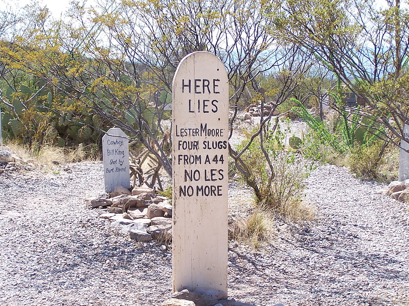 Boothill Cemetery Marker, Tombstone, Arizona, Mining, History, Tourism, People, HD wallpaper