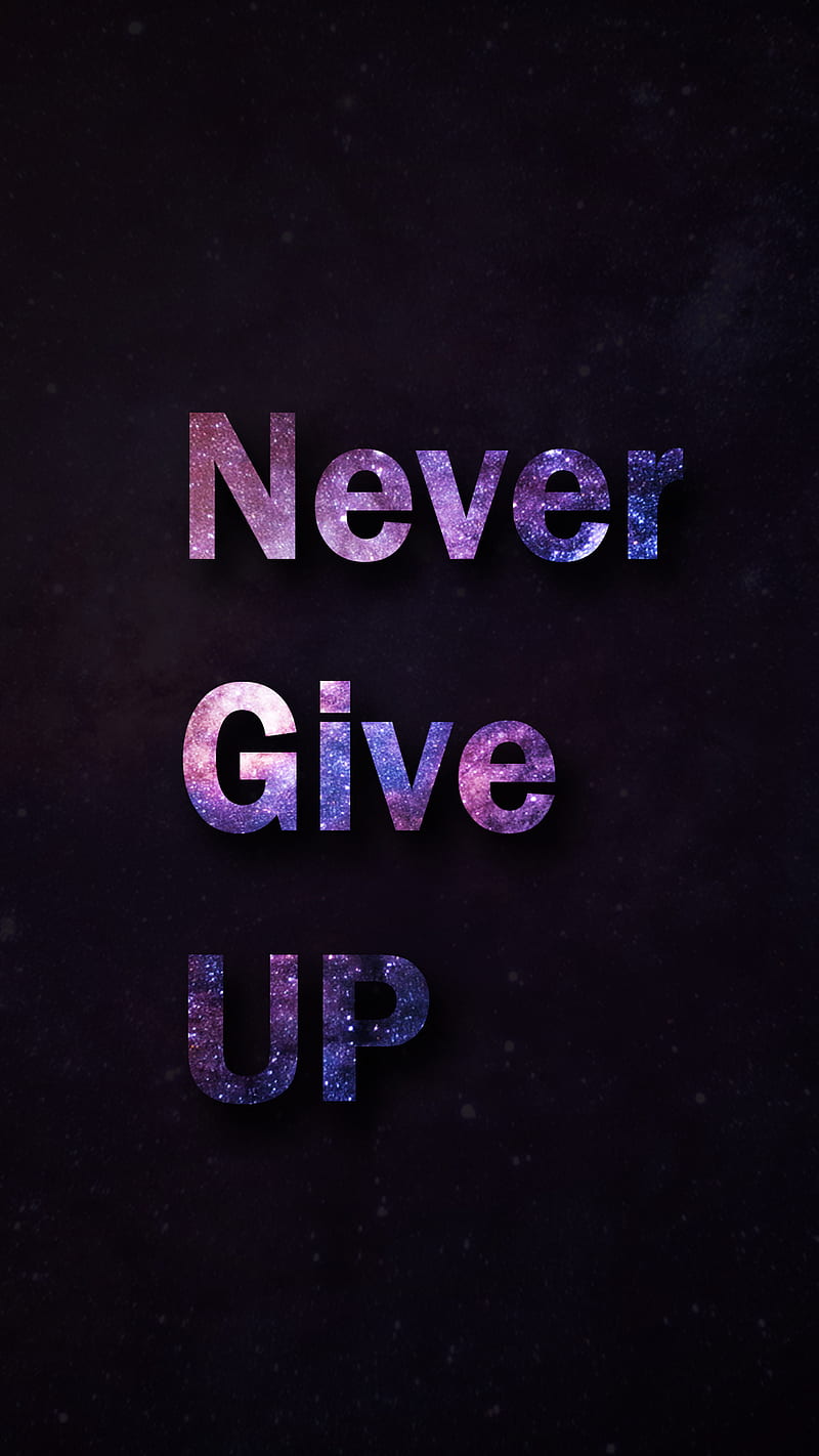 Never give up, friday, game, quotes, spinner, HD phone wallpaper
