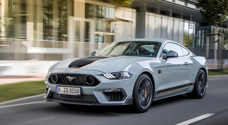 2021 Ford Mustang Mach 1 (EU-Spec) (Color: Fighter Jet Gray) - Front ...