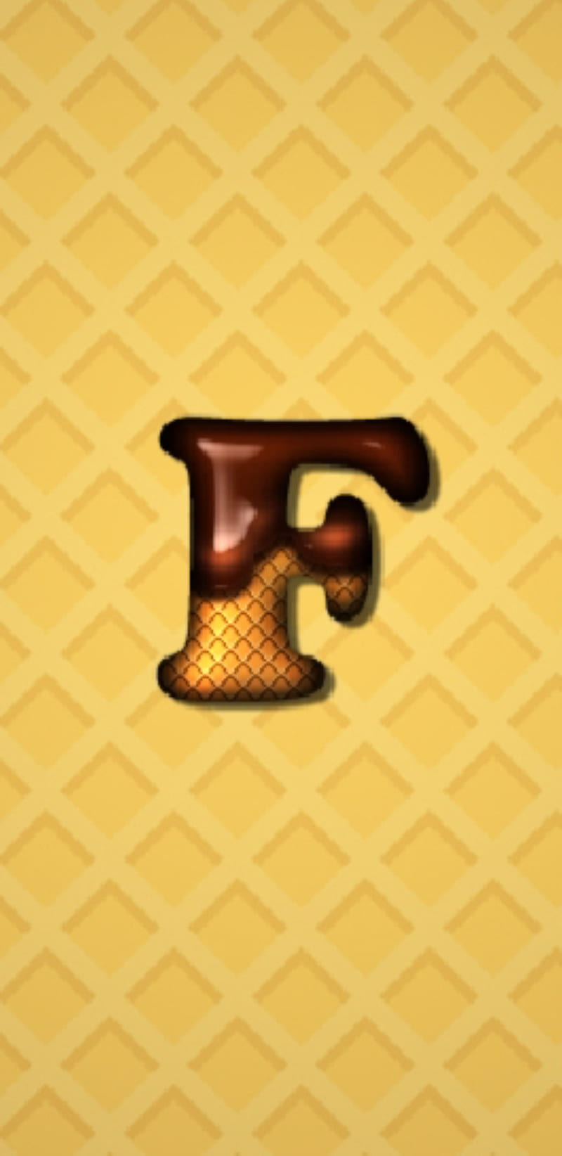 F letter, waffel, letters, chocolat, alphabets, alphabet, HD phone wallpaper