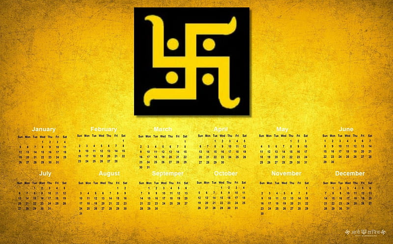 swastika 2014 calendar, calendar, swastika, swastik, 2014, HD wallpaper