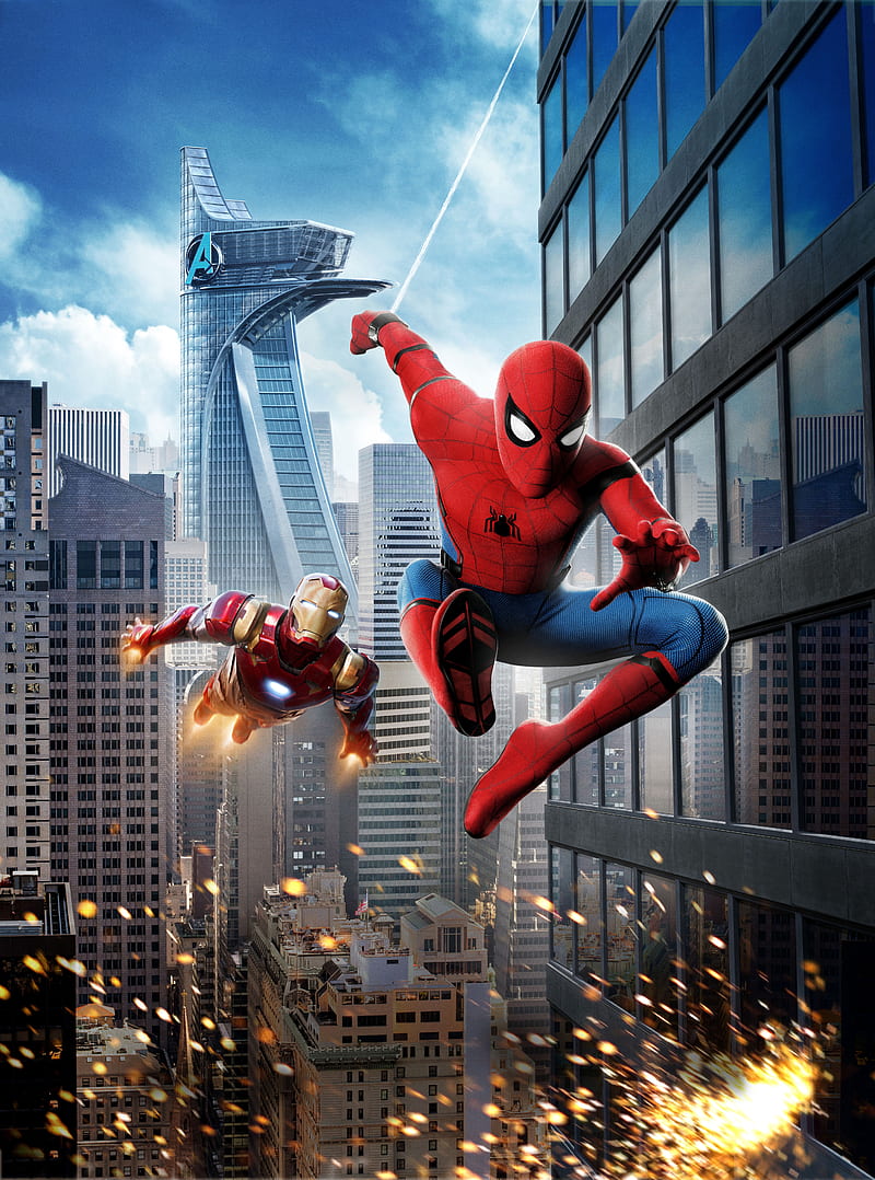 Spider man, avengers homecoming, iron man, marvel, movie, HD phone  wallpaper | Peakpx