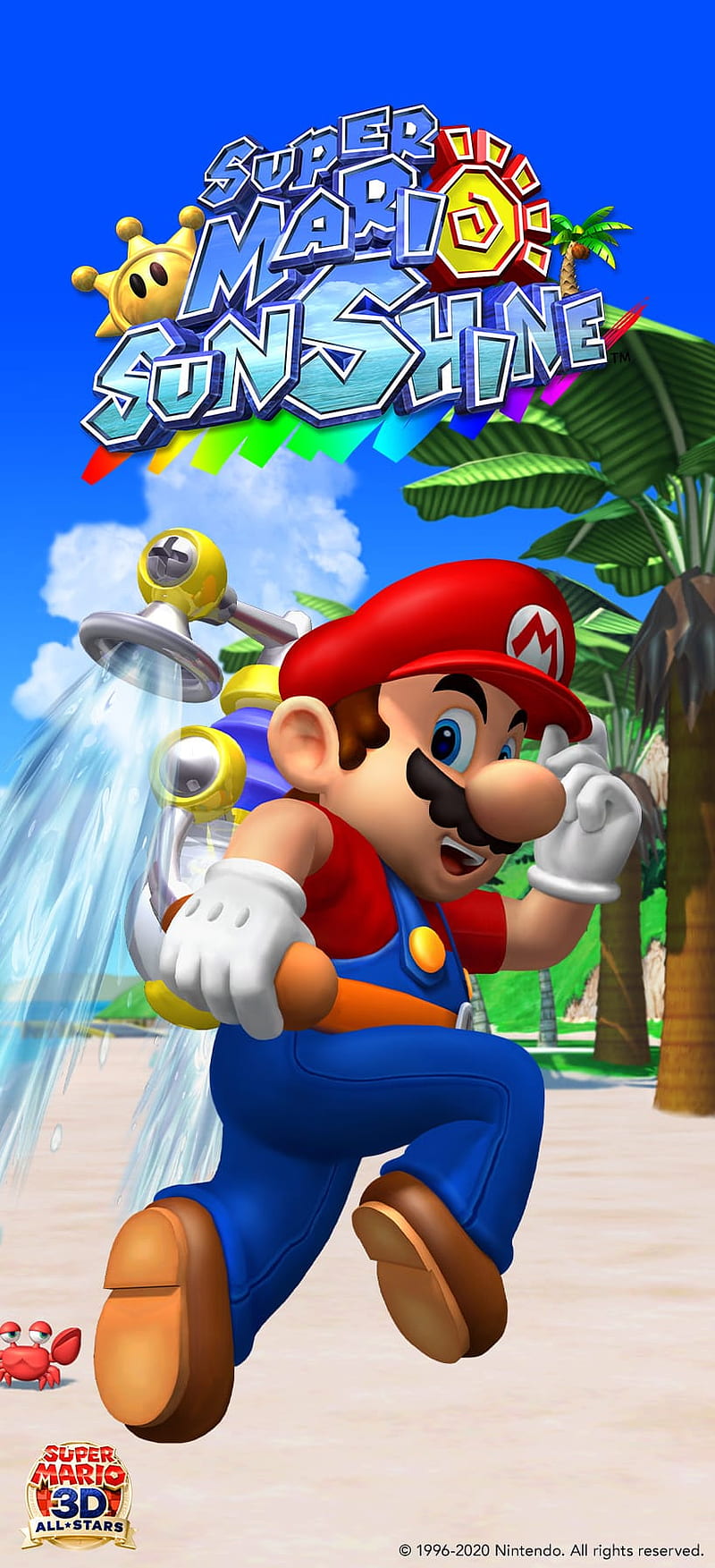 Mario Bros, sunshine, super, HD phone wallpaper