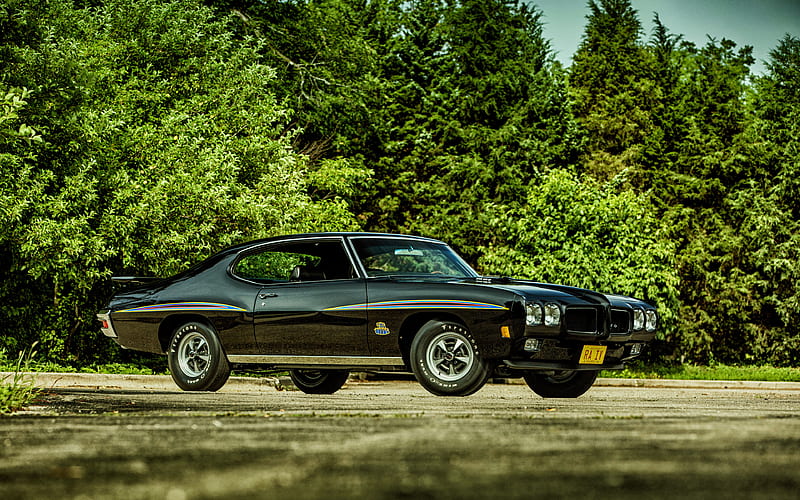 Pontiac GTO, retro cars, 1970 cars, muscle cars, R, 1970 Pontiac GTO, american cars, Pontiac, HD wallpaper