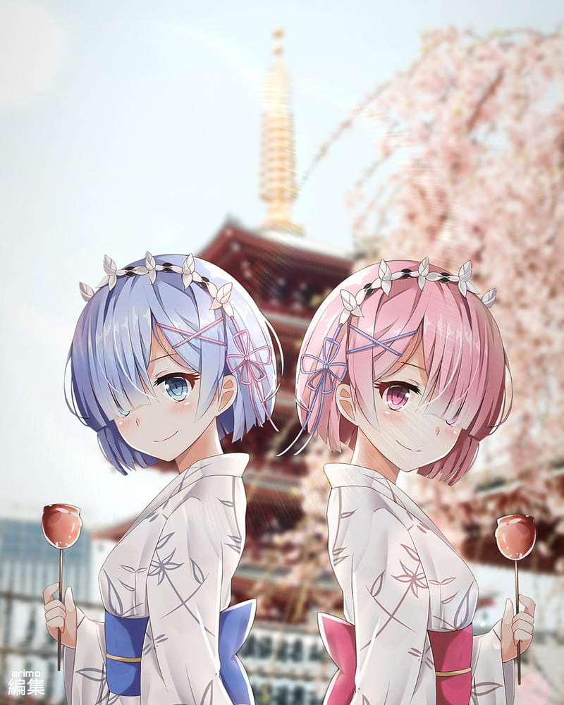 Rem And Ram Anime Rezero Hd Phone Wallpaper Peakpx