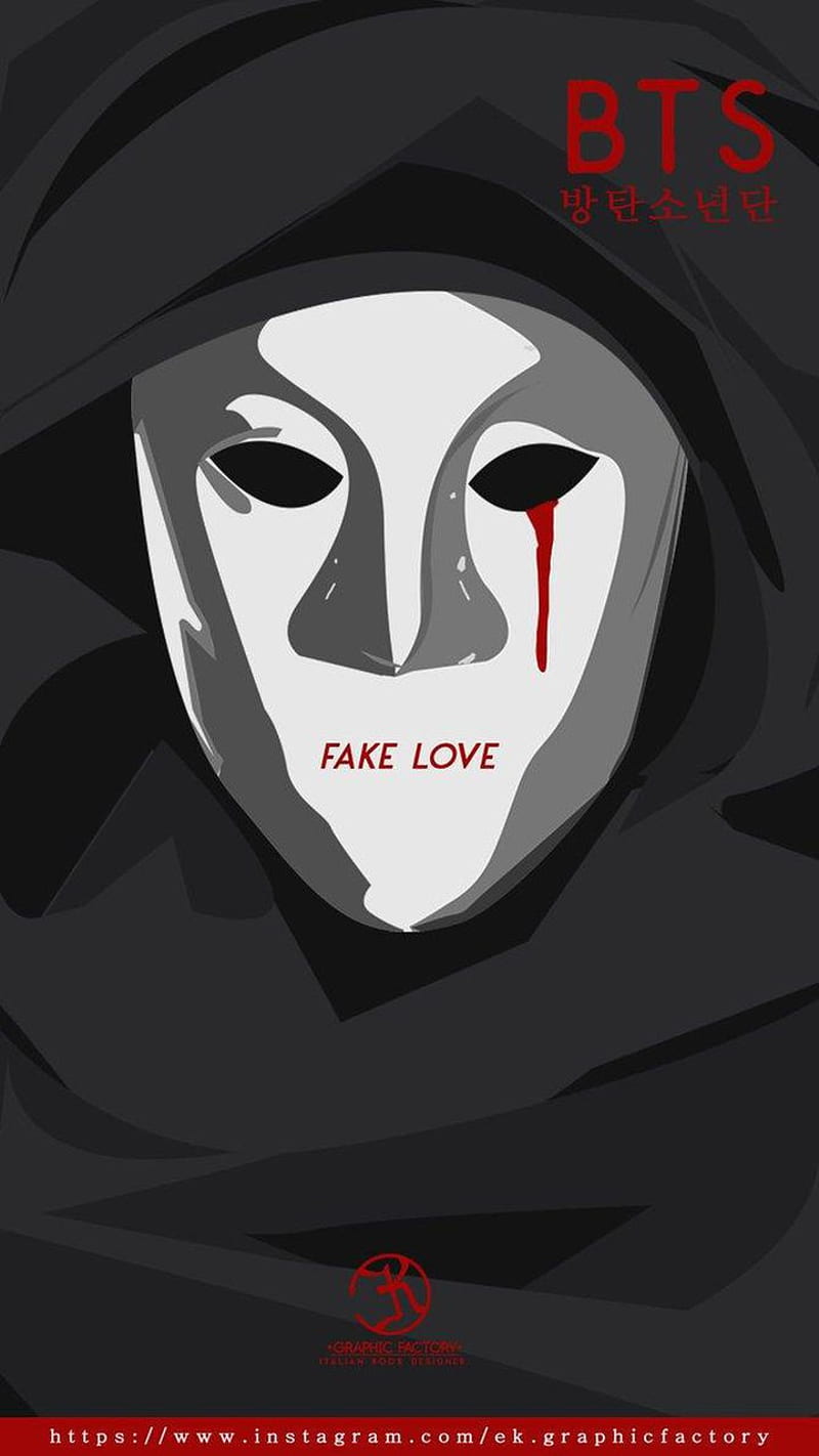 Fake love, bts, love yourself album, HD phone wallpaper | Peakpx