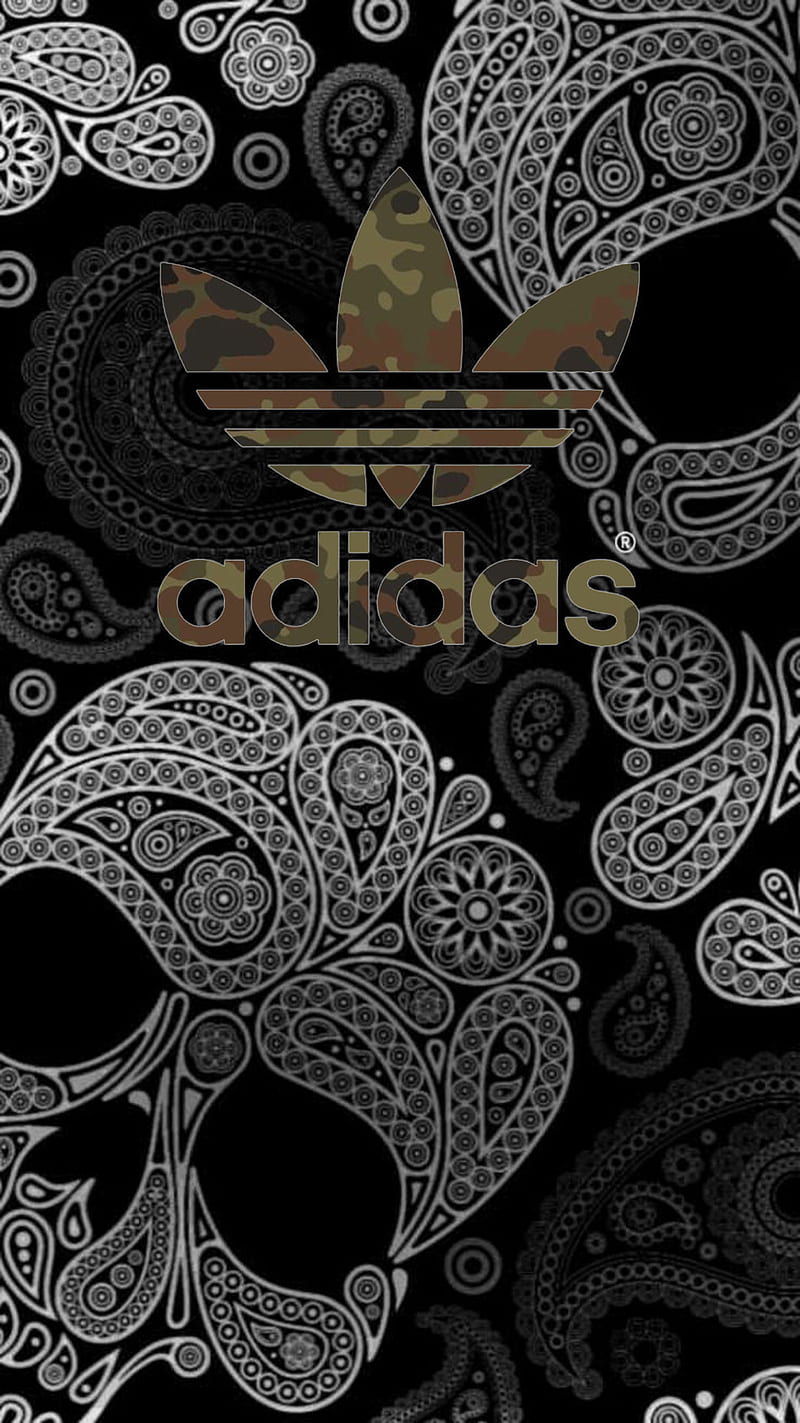 Adidas, 929, black, camo, camouflage, skull, sugar, supreme, swag, yeezy, HD phone wallpaper