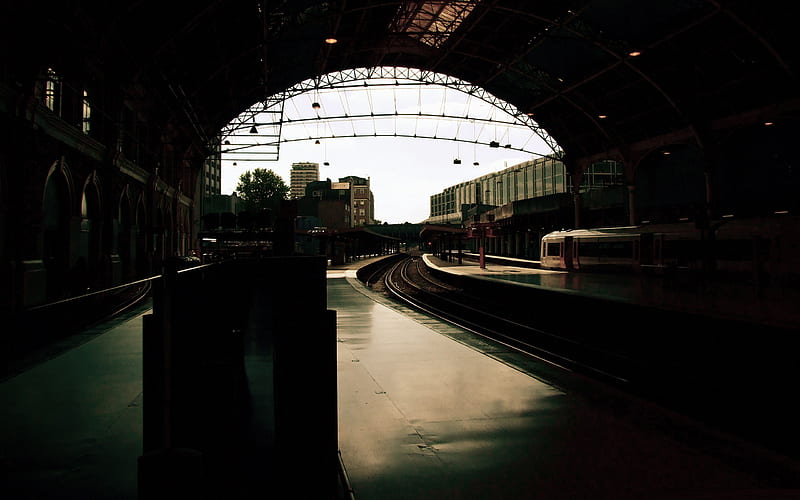 train station-Trains and Railway Series, HD wallpaper