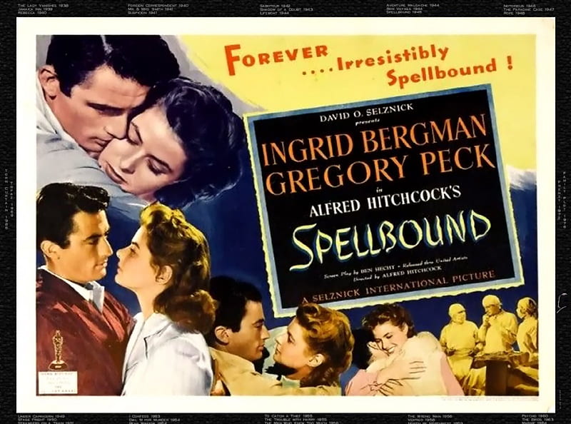 Spellbound01, alfred hitchcock, posters, classic movies, Spellbound, HD wallpaper
