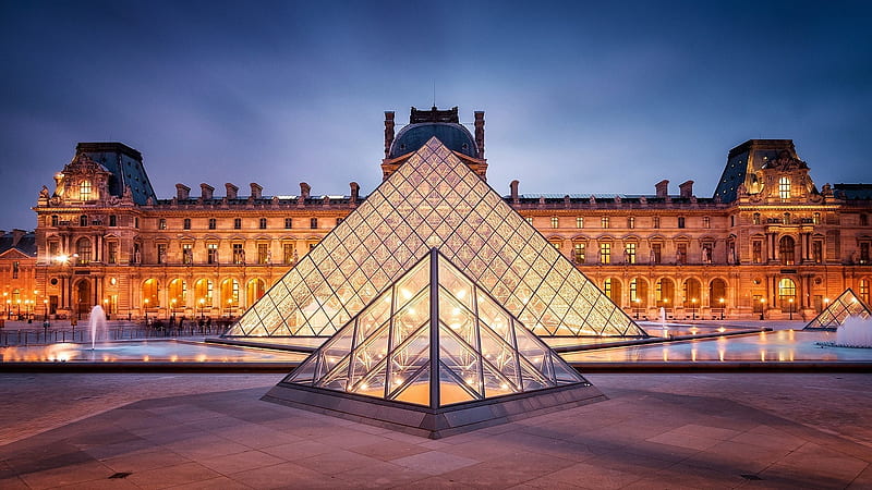 Louvre Museum In Paris-Cities, HD wallpaper