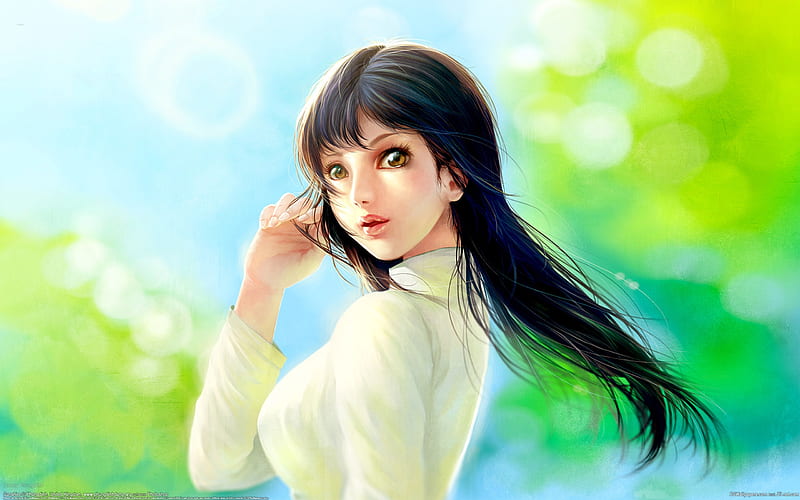 Wallpaper : digital art, fantasy art, eyes, anime, photography