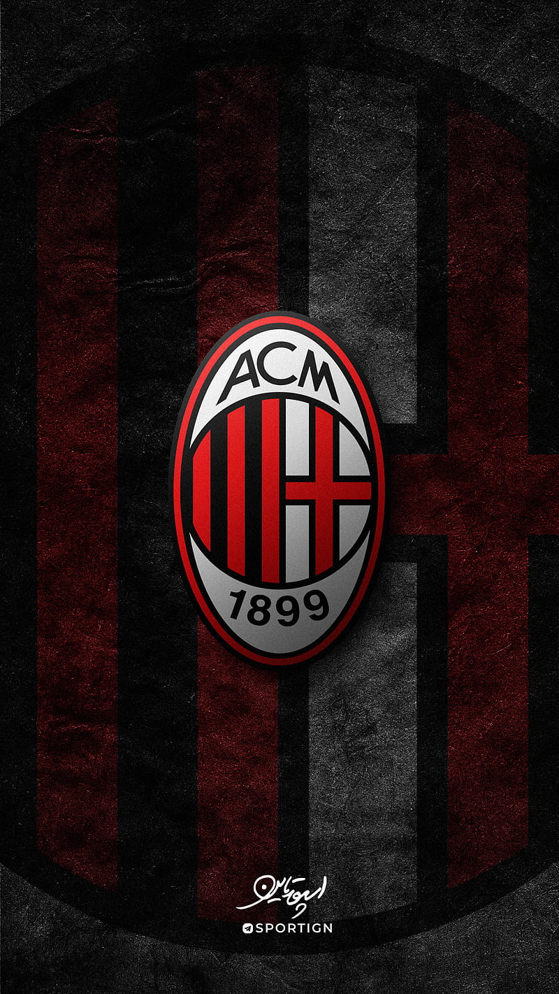 AC Milan, club, logo, soccer, HD phone wallpaper