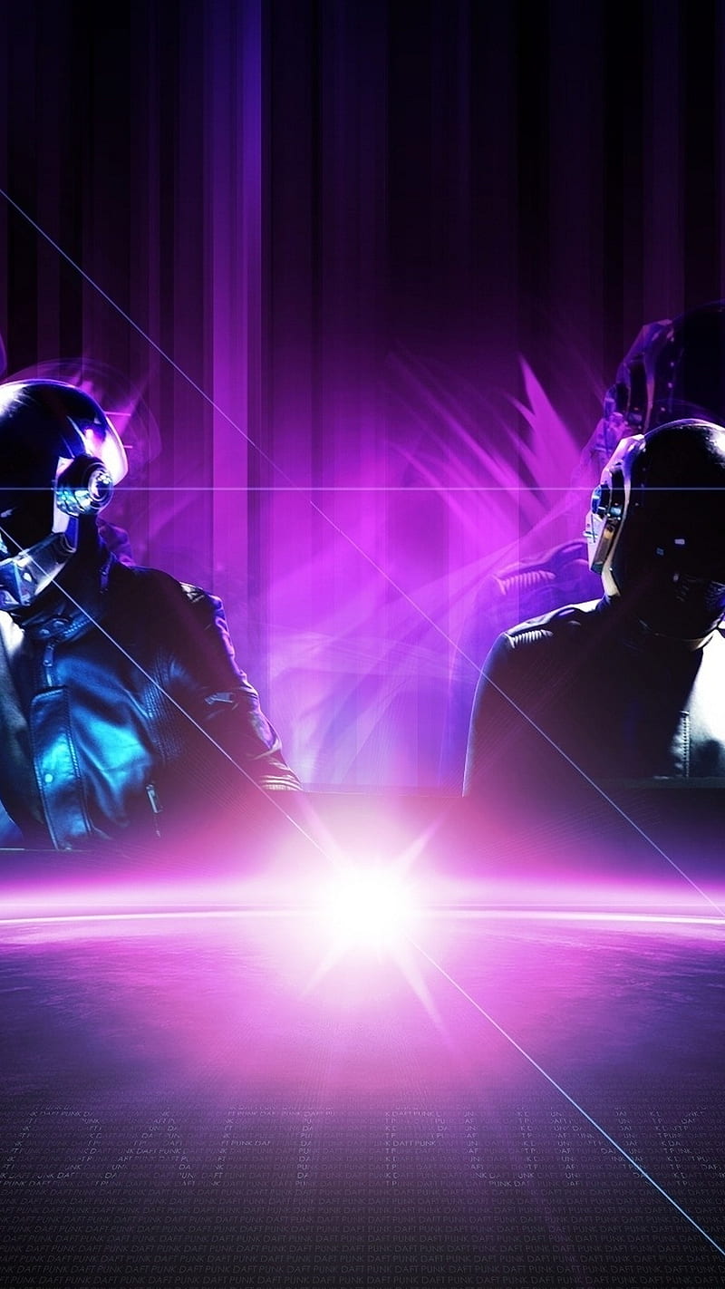 Daft Punk, purple, HD phone wallpaper