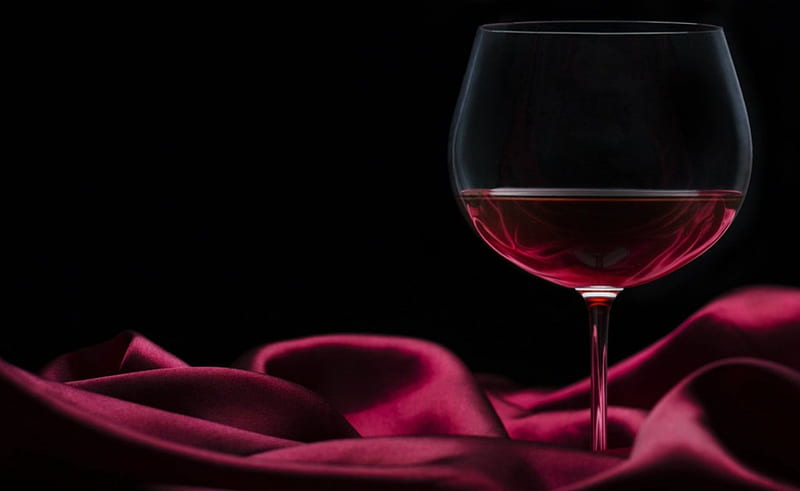 Red Wine, red, glass, wine, drink, silk, HD wallpaper