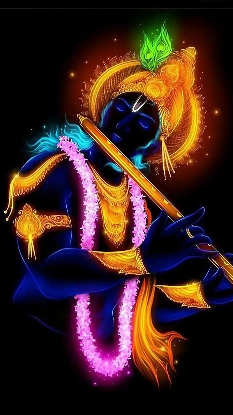 All God , Lord Krishna Animated, god, HD phone wallpaper