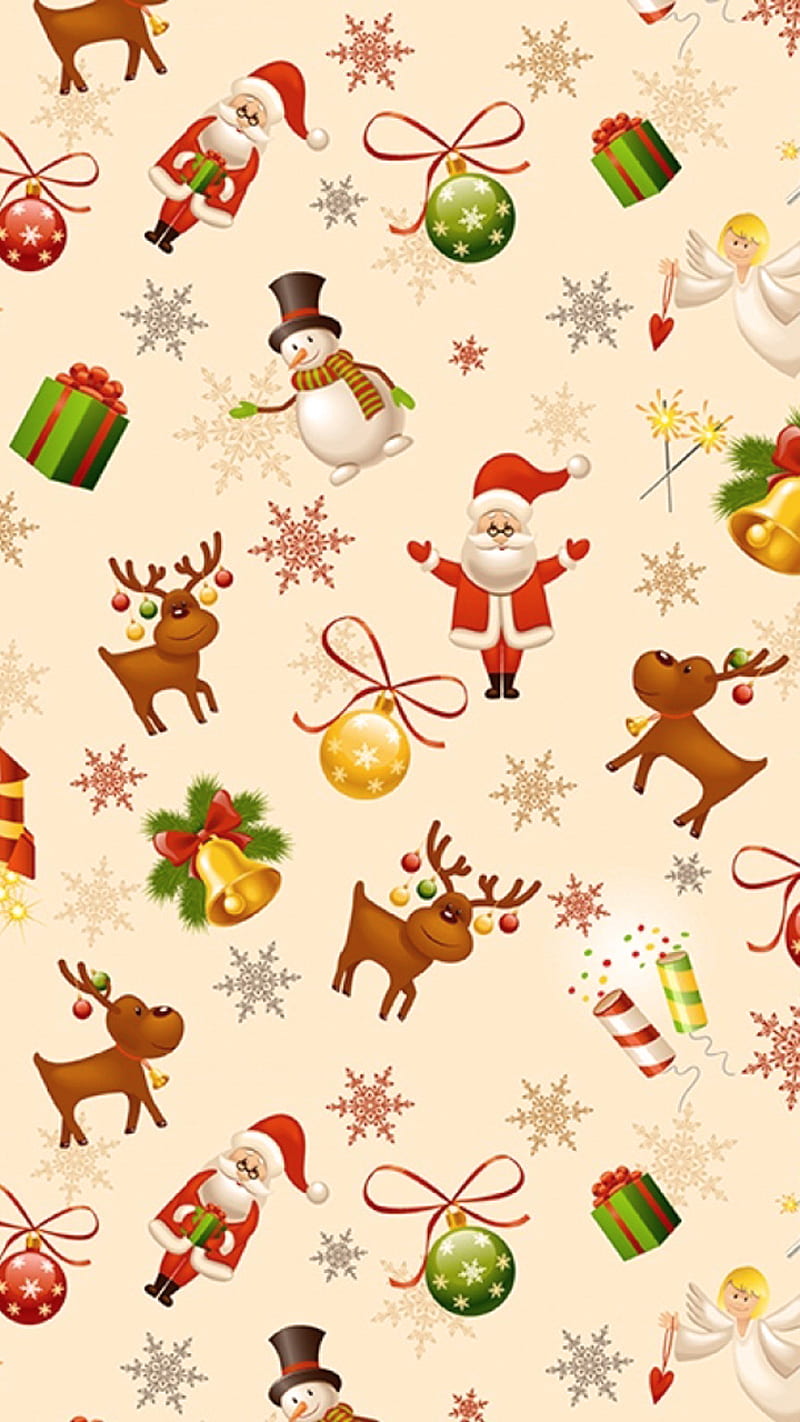 christmas, holiday, santa, winter, HD phone wallpaper