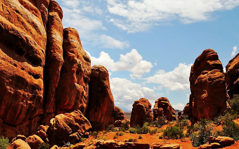 Fiery Furnace Arches National Park-Nature, HD wallpaper