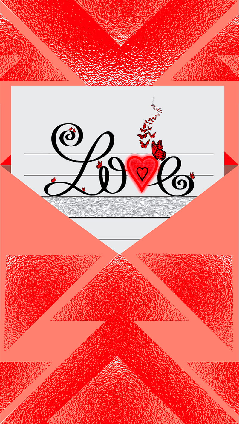 write love letter 2, batterfly, heart, red, says, symbols, HD phone wallpaper