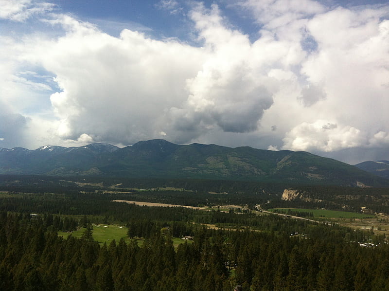 Fairmont Mountains in BC - Canada 18, Mountains, graphy, green, snow ...