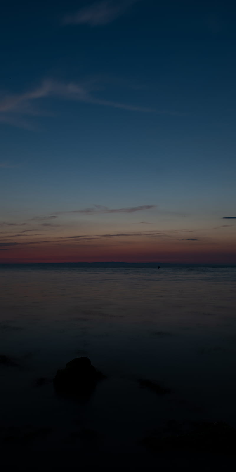 sea, twilight, horizon, landscape, dark, HD phone wallpaper