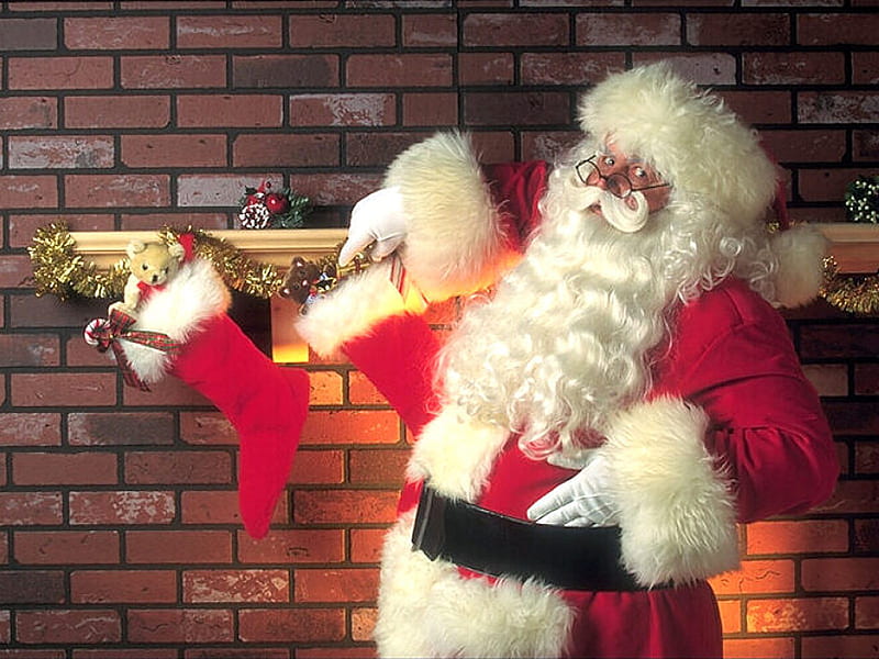 Saint Nicholas, holidays, santa, christmas, xmas, HD wallpaper