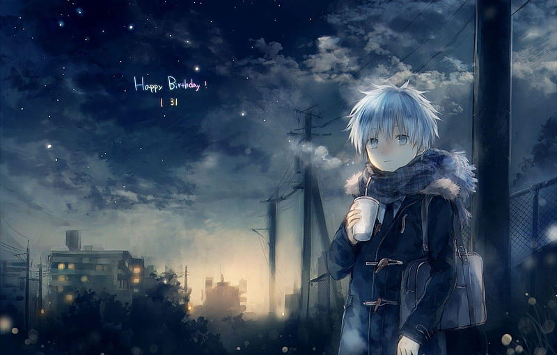 Anime Girl Cold Days Laptop Full, , Background, and, Cold City, HD  wallpaper