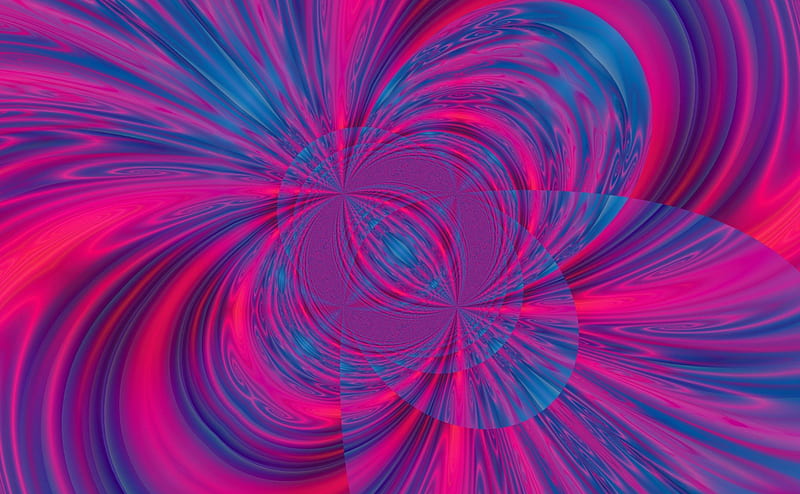 Making a Splash!!!, hot pink, fractal, splashy, blue, swirly, HD wallpaper
