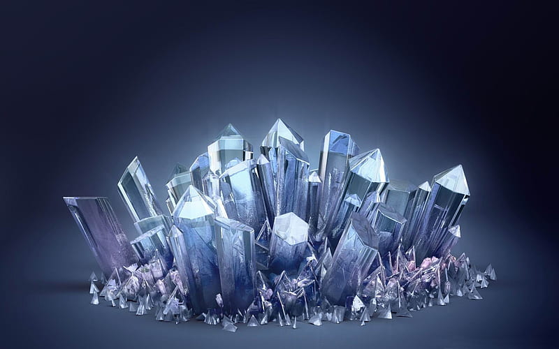 quartz crystals-Macro graphy, HD wallpaper