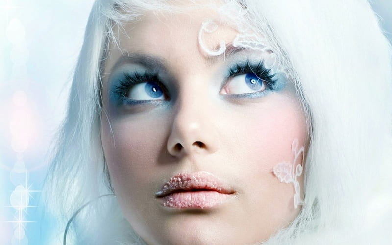 Girl With Blue Eyes Pretty White Hairs Lady Blue Eyes Hd Wallpaper Peakpx 