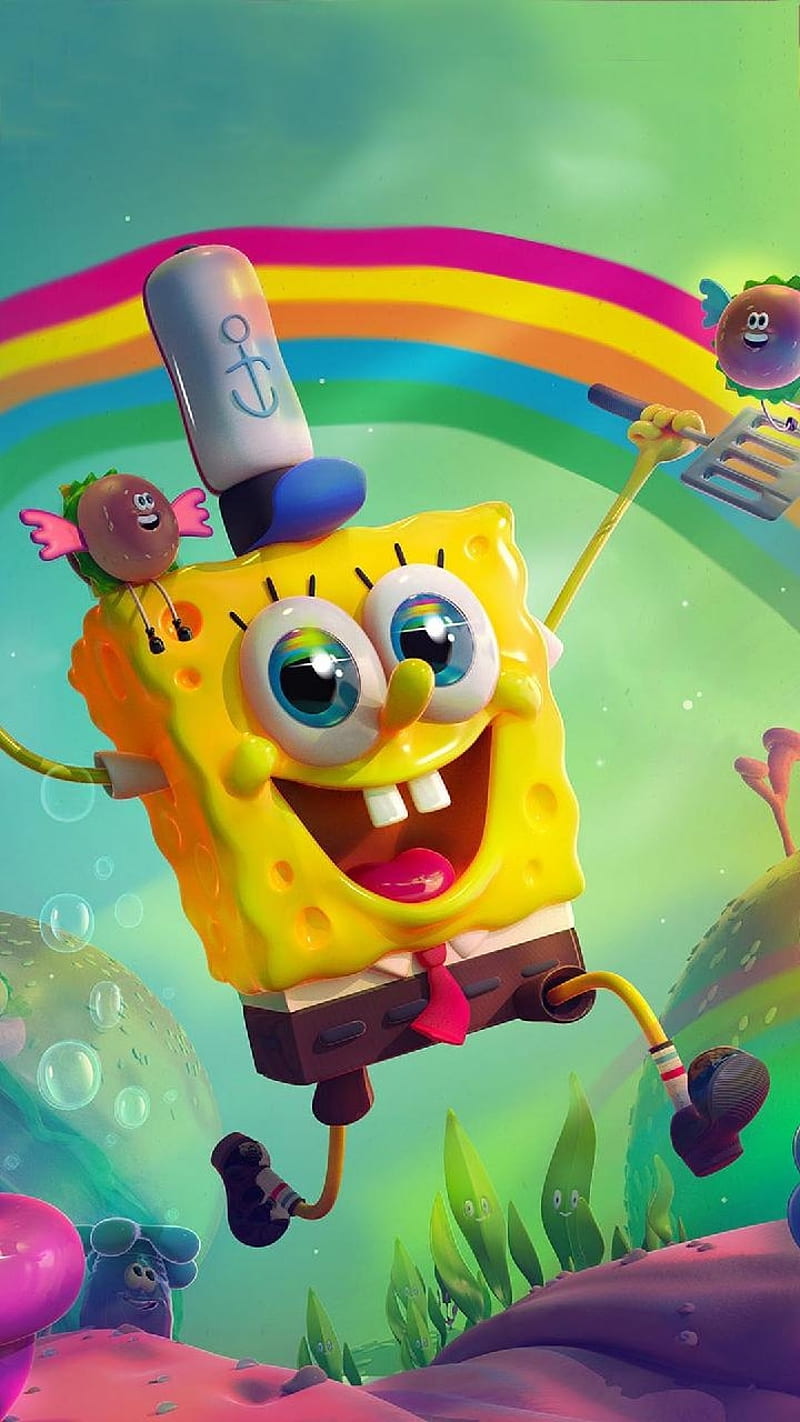 KRABBY PATTIES, happieness, spongebob, HD phone wallpaper