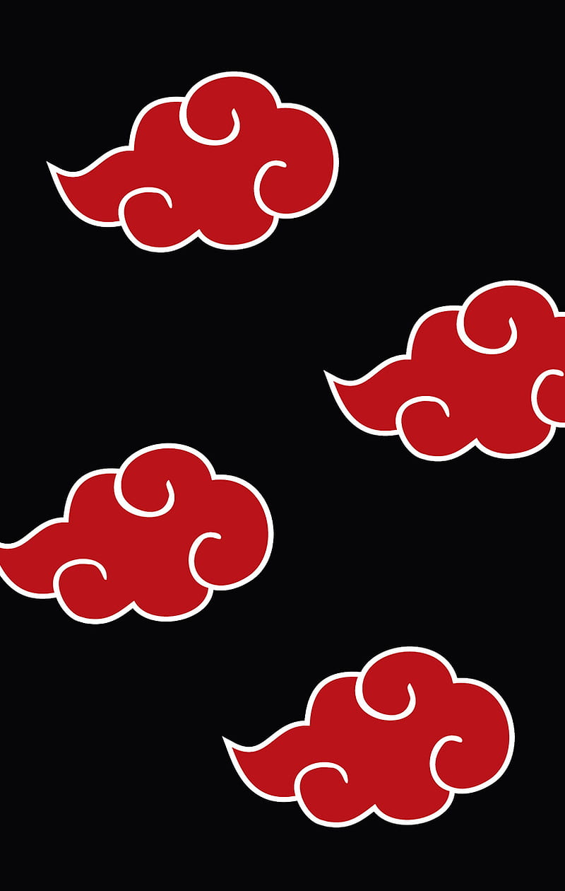 Nuvens Vermelhas Que Cercam Vila Escondidas Chuva São Emblema Akatsuki  imagem vetorial de fatcooliko@gmail.com© 541577424