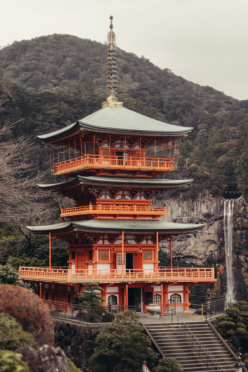 pagoda, temple, building, architecture, HD phone wallpaper