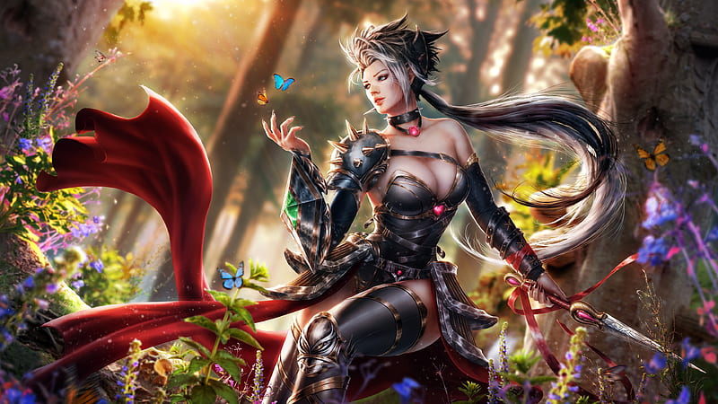 Female Warrior High Resolution, Fantasy Art, Warrior, HD wallpaper