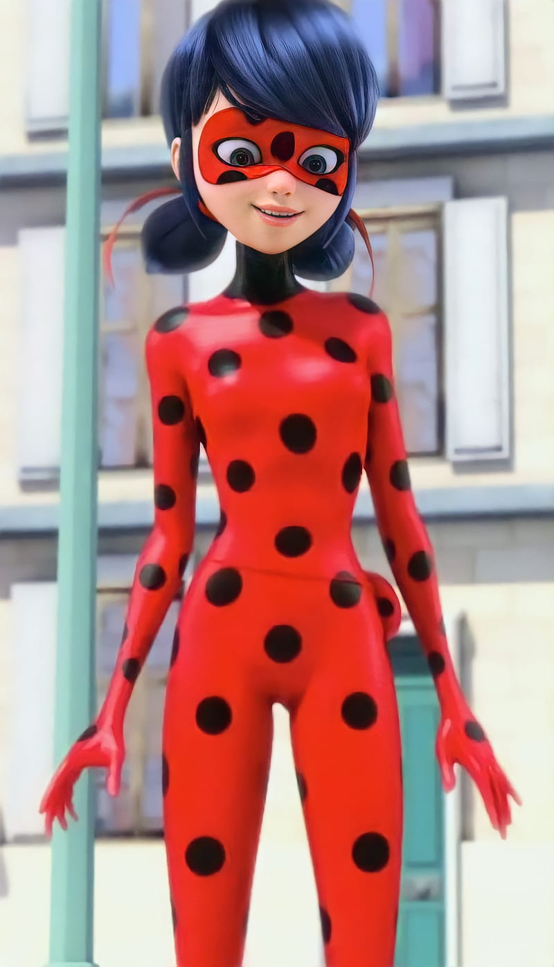 Miraculous ladybug, red, new, amoled, movie, cartoon, 2021, best