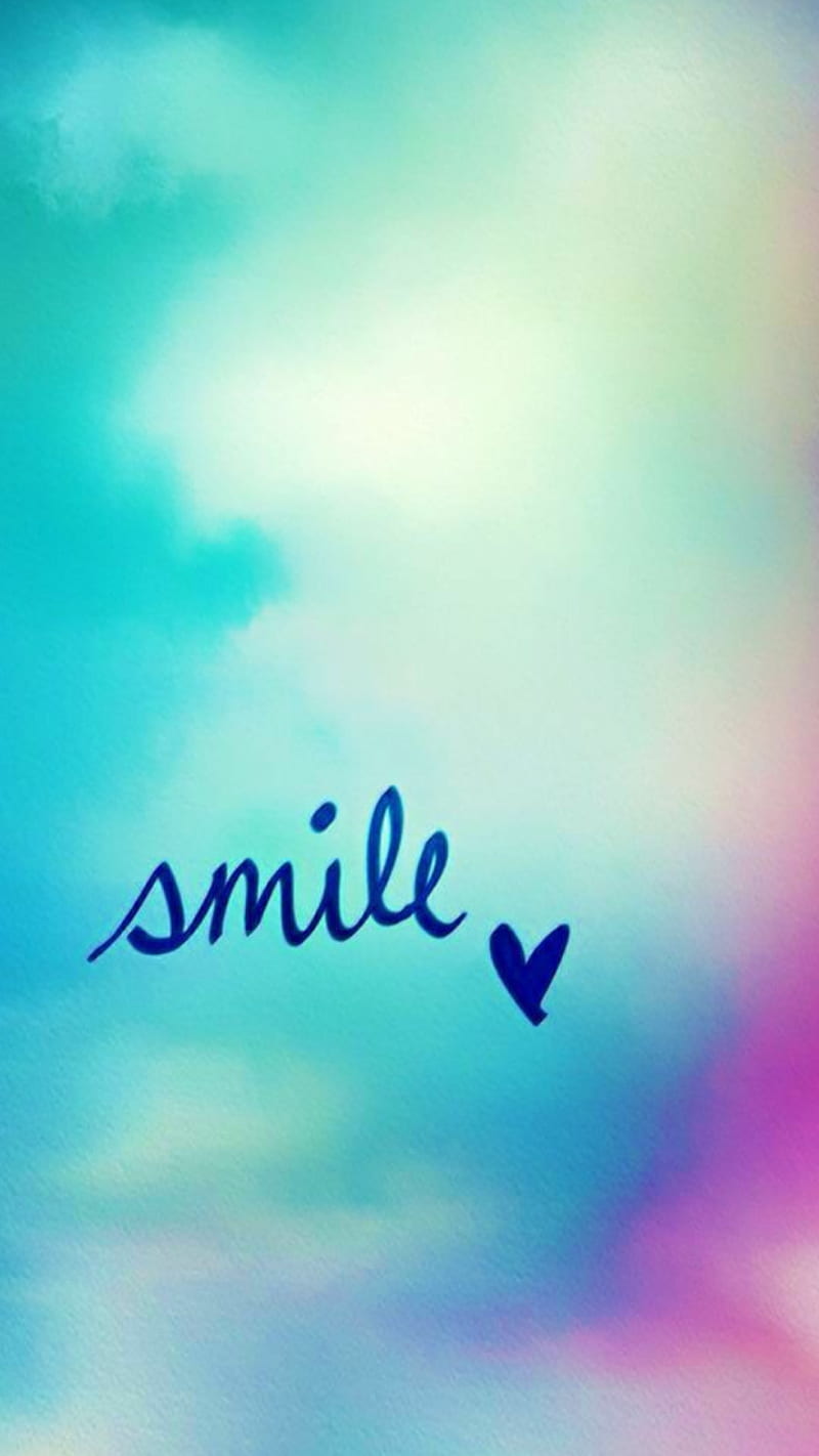 Blue aesthetic SMILES wallpaper   Wallpaper Cute wallpaper  backgrounds Cute wallpapers