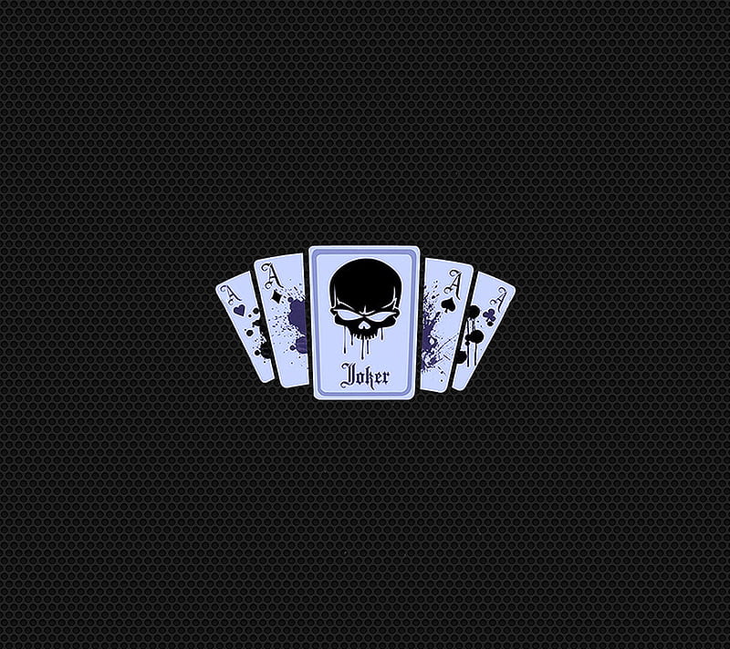Skull Joker Cards, cool, pics, HD wallpaper