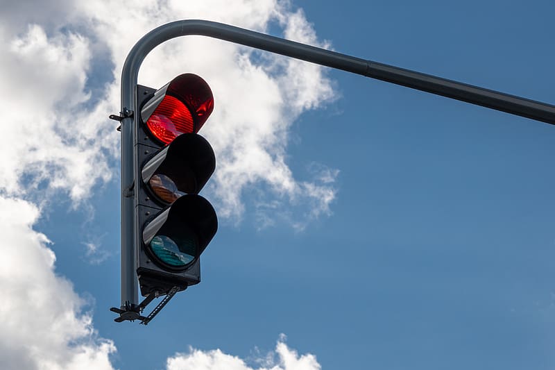traffic light, lights, red, stop, HD wallpaper