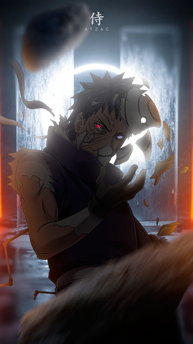 Obito, anime boy, madara, naruto, sharingan, uchiha, uchiha obito, HD phone wallpaper