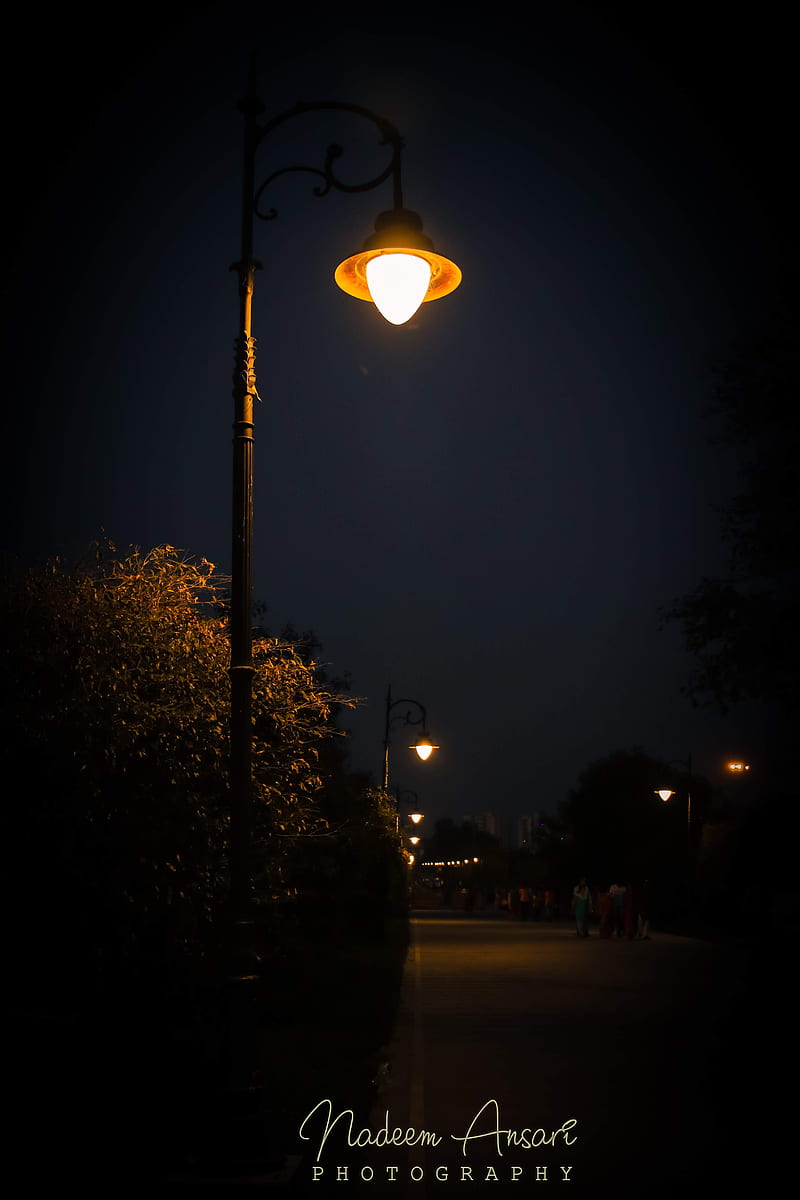 Midnight light, lights, midnight, nature, HD phone wallpaper